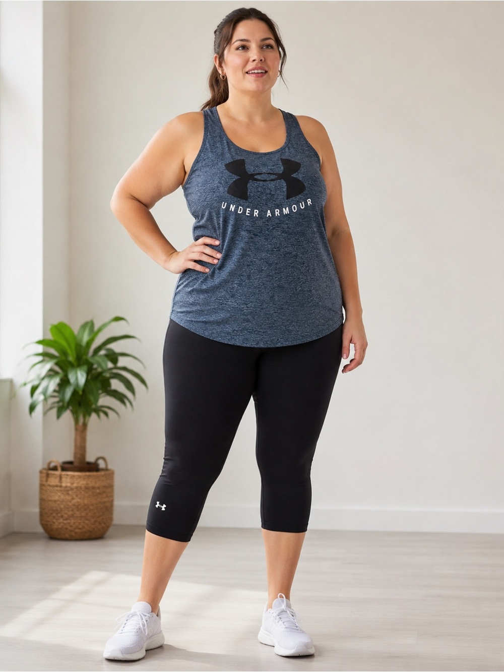 Under Armour women’s xl Capri tank top set
